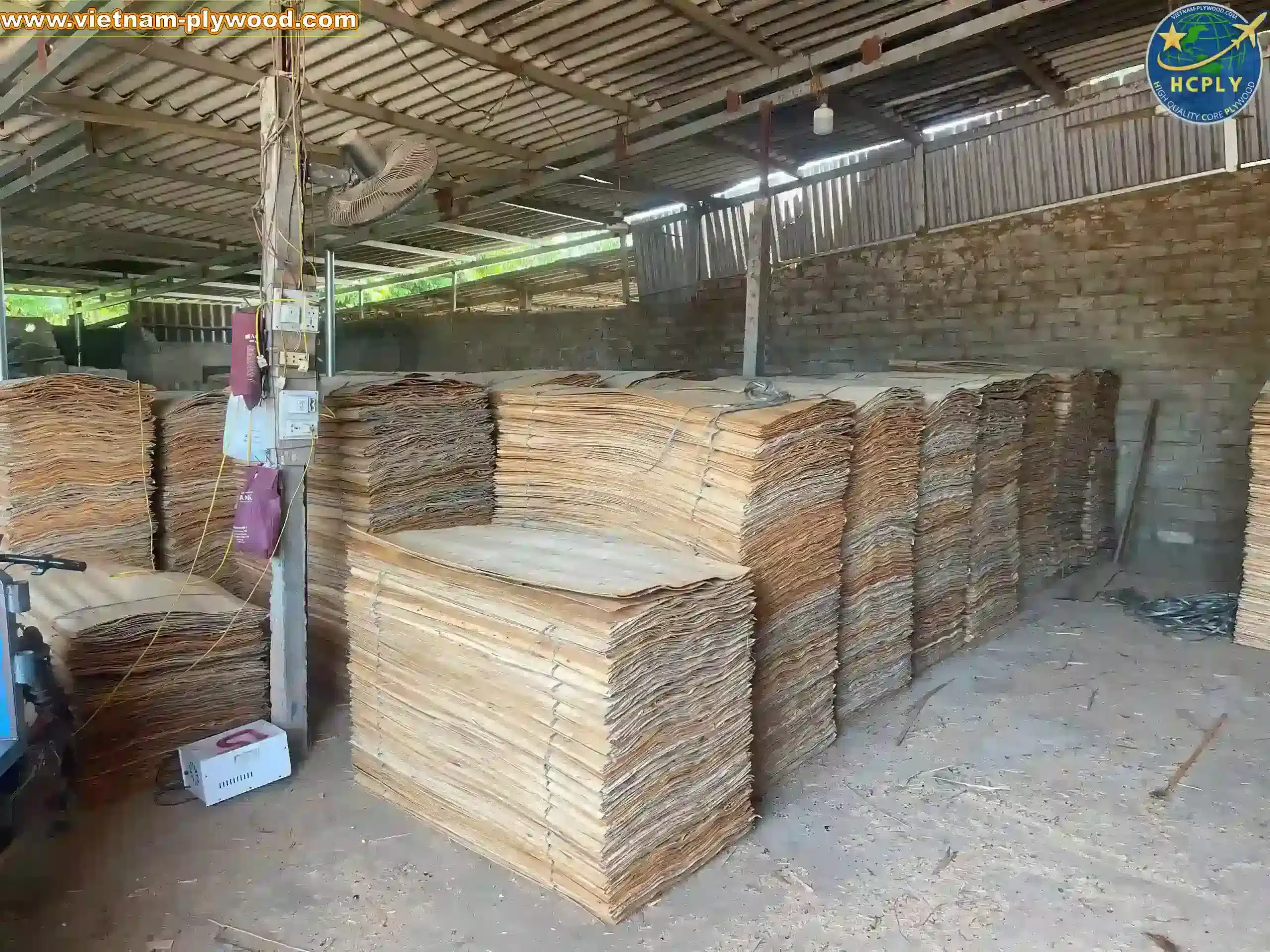 core veneer production line inside vietnam plywood factory hcply