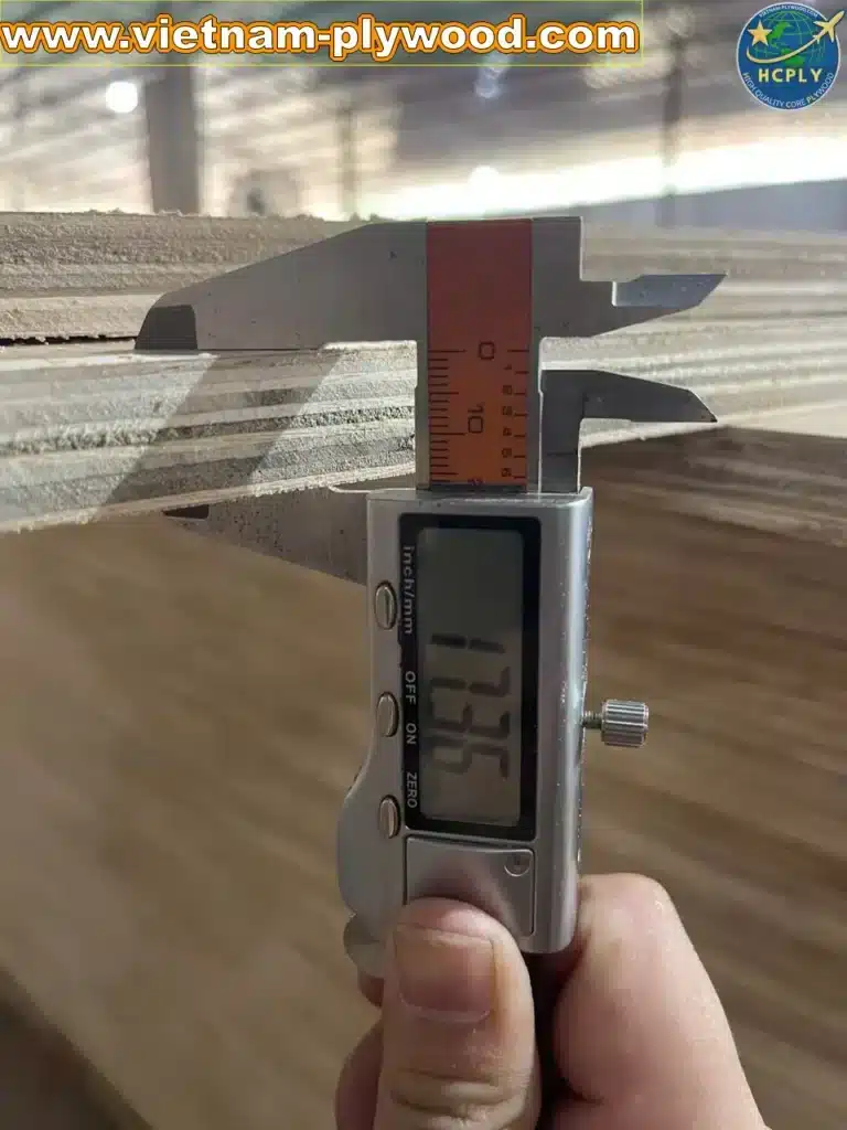 quality inspection mm plywood thickness vietnam hcply