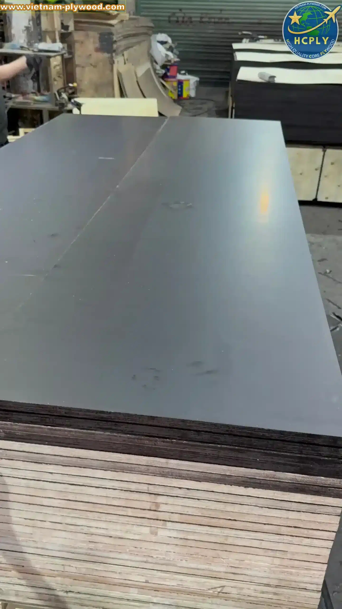 film faced plywood black brown export vietnam factory hcply