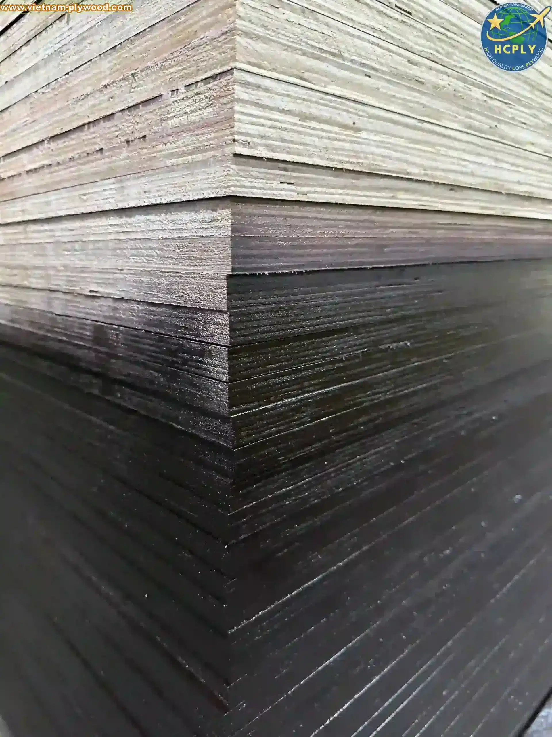 film faced plywood black brown export vietnam factory hcply